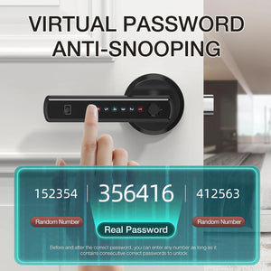 Smart Lock Fingerprint Door Lock App Control Passcode Unlock Electronic Touchscreen Keypad