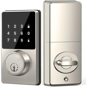 Keyless Entry Door Lock with Touchscreen Keypads, Smart Lock with Password