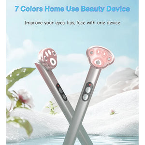 7 Color LED Eye Massager with Heat and Vibration for Dark Circles and Eyelid Lifting