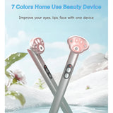 7 Color LED Eye Massager with Heat and Vibration for Dark Circles and Eyelid Lifting