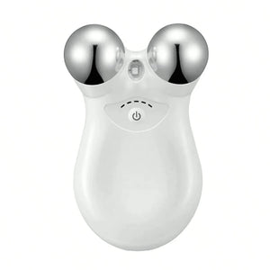 Microcurrent Face Massager with RF Therapy – Stainless Steel Double Head Beauty Device for Skin Lifting and Firming