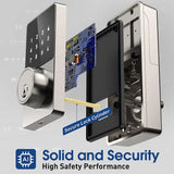 Keyless Entry Door Lock with Touchscreen Keypads, Smart Lock with Password